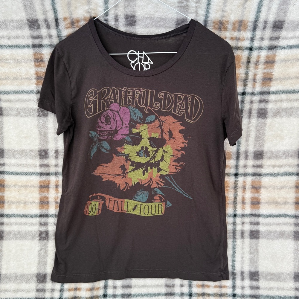 Chaser Grateful Dead Tee - Black with Multicolor Graphic #101